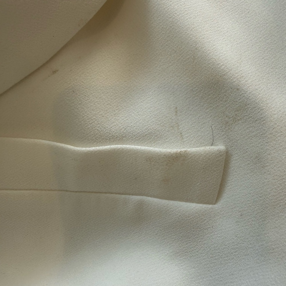 Zara Double-Breasted Cream Blazer - Picture 4 of 4